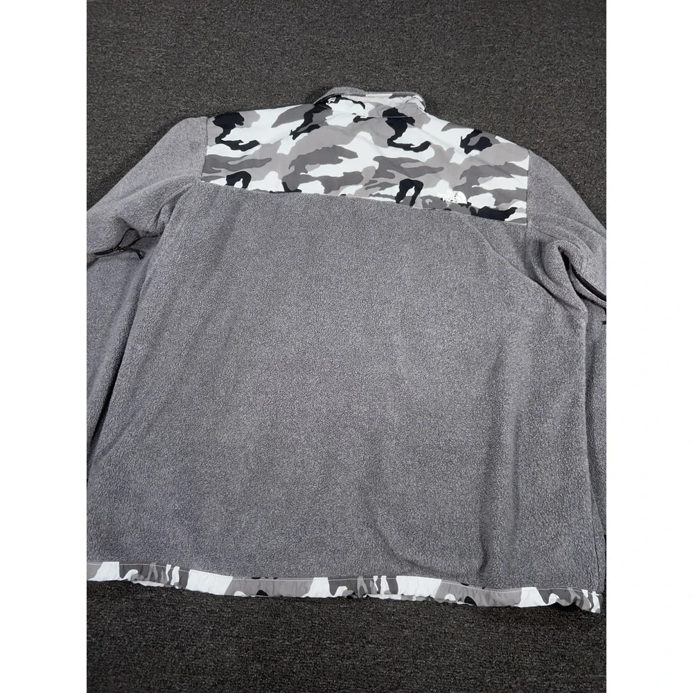The North Face Denali Fleece Jacket Men's 3XL Gray Camo Full Zip Outdoors